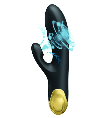 Pozlaceni silikonski vibrator