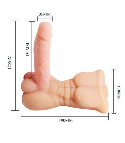 Vibrirajuci muski torzo sa penisom