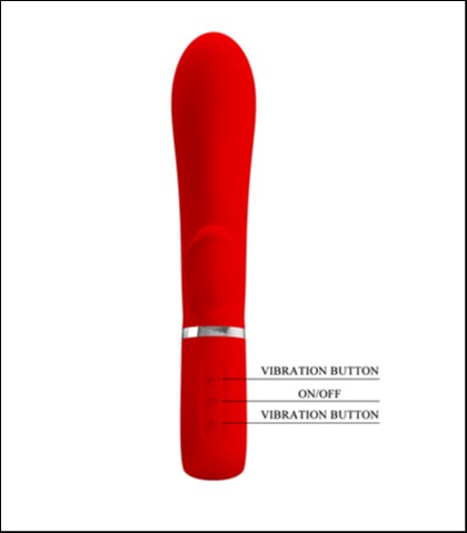 Silikonski vibrator thomas red