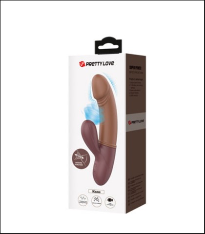 VIBRATOR SA KLITORALNOM VAKUUM STIMULACIJOM U BRAON BOJI - KANE