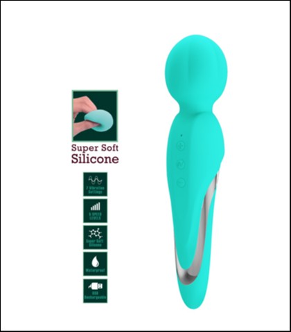 Silikonski vibrator za klitoris walter - green