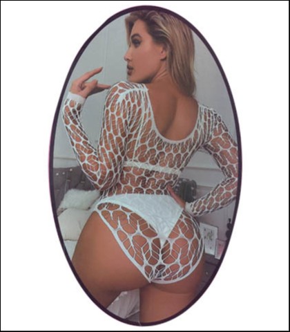 Rupicasti seksi bodi u beloj boji