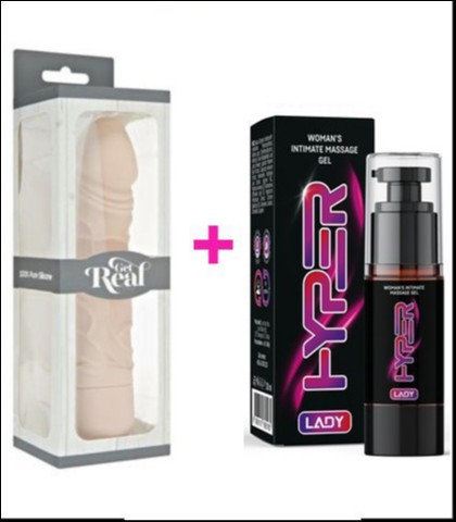 SILIKONSKI VIBRATOR + HYPER LADY