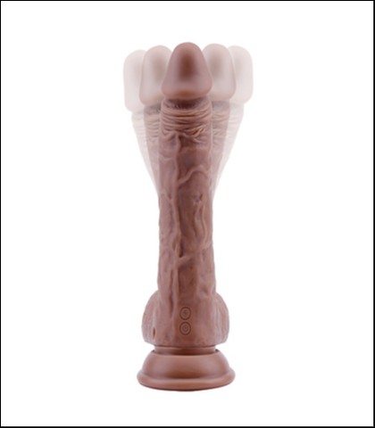Rotirajuci vibro dildo sa bezicnim daljinskim - 15cm - max vibration