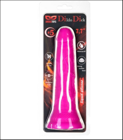 LJUBICASTI SILIKONSKI DILDO SA VENAMA