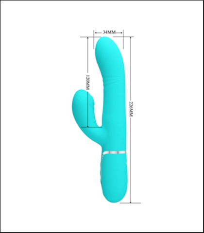 Vibrator za stimulaciju g tacke u tirkiznoj boji + lubrikant