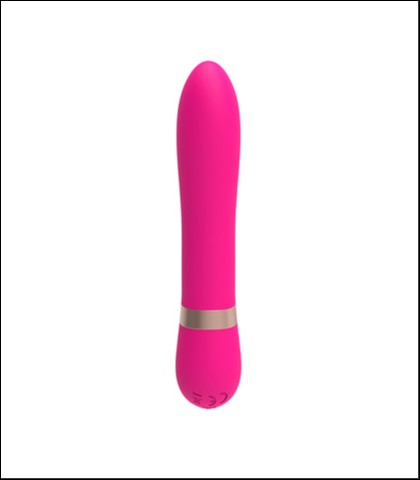 Silikonski roze vibrator - 12cm - romp vibe
