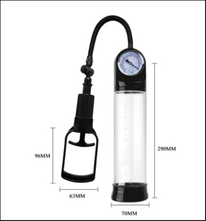 Pumpa za penis sa ruckom i manometrom