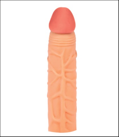 Realistična navlaka za penis 16.5cm + lubrikant