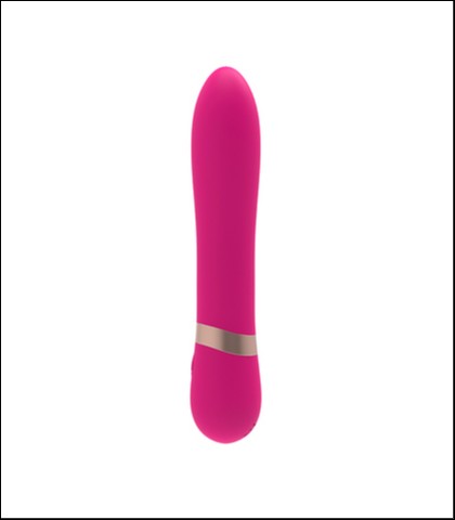 Silikonski roze vibrator - 12cm - romp vibe