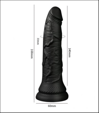 Crni dildo sa venama