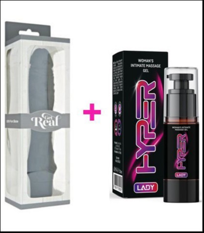 SILIKONSKI VIBRATOR + HYPER LADY