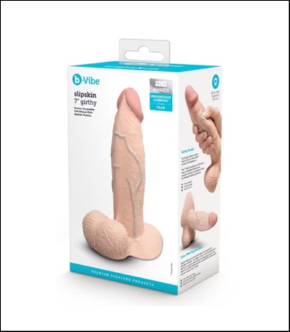 B-VIBE SLIPSKIN GIRTHY 18CM