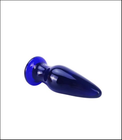 Stakleni analni dildo sa vibracijom shining vibrating glass plug