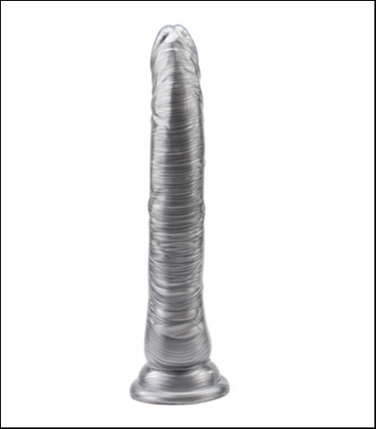 Srebrni dildo 22cm mike hawk silver