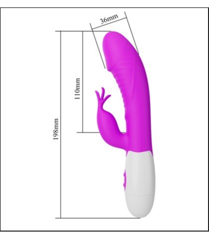 Silikonski mekani vibrator - roze - rasmussen