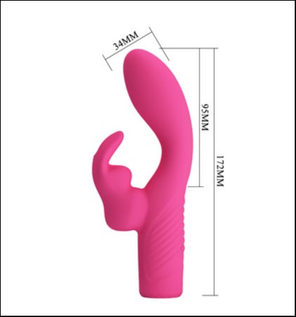 Silikonski vibrator elivia