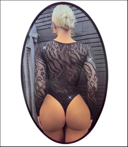 Seksi bodi sa dugim rukavima i sljokicama