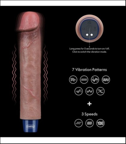 Veliki silikonski vibrator 23cm 9in real softee