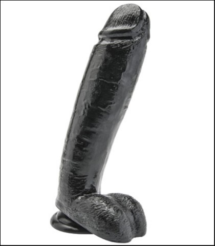 Realisticni dildo 10" crni