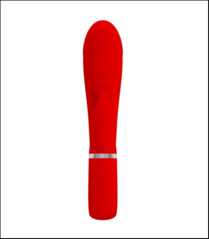 Silikonski vibrator prescott - red