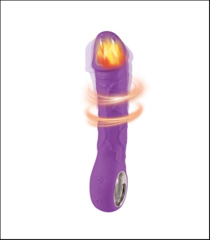 Silikonski vibrator prometheus purple