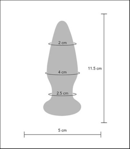 Stakleni analni dildo sa vibracijom shining vibrating glass plug