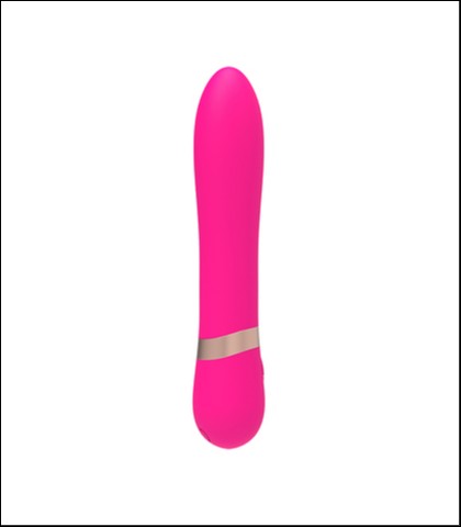 Silikonski roze vibrator - 12cm - romp vibe