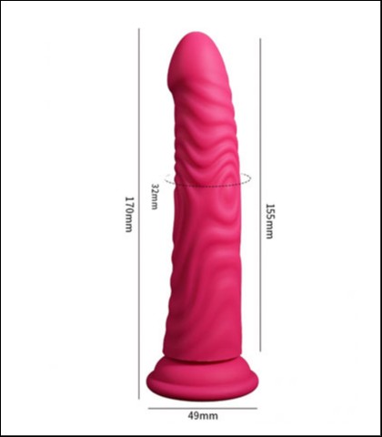 Silikonski dildo bez testisa u roze boji