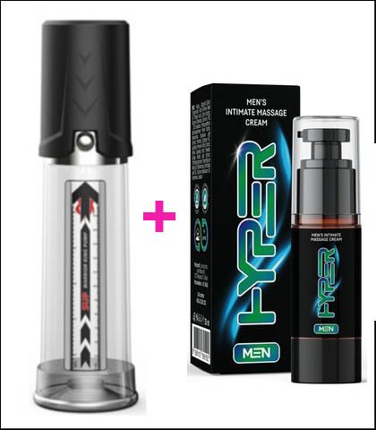 TELESKOP PUMPA ZA PENIS + HYPER MAN