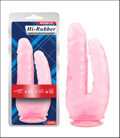 ROZE DILDO ZA DUPLU PENETRACIJU 25CM