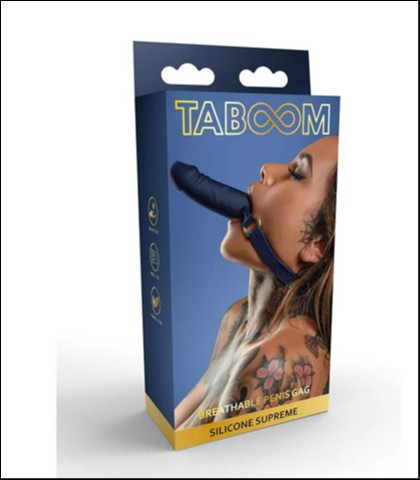 SILIKONSKI DILDO ZA USTA BREATHABLE PENIS GAG