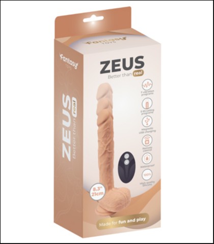 VIBRO DILDO SA POMERANJEM ZEUS   DILDO
