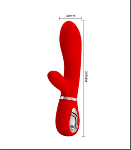 Silikonski vibrator thomas red
