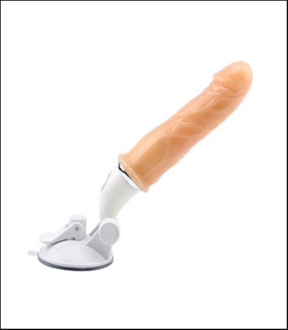 Vibro dildo sa podesivim postoljem - 18cm