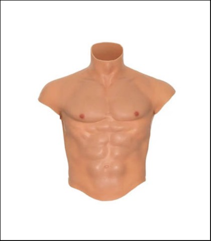 Vestacki muski torzo silicone male torso shirt