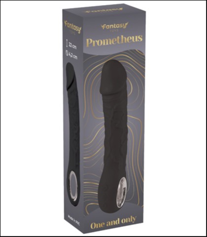 SILIKONSKI VIBRATOR PROMETHEUS BLACK