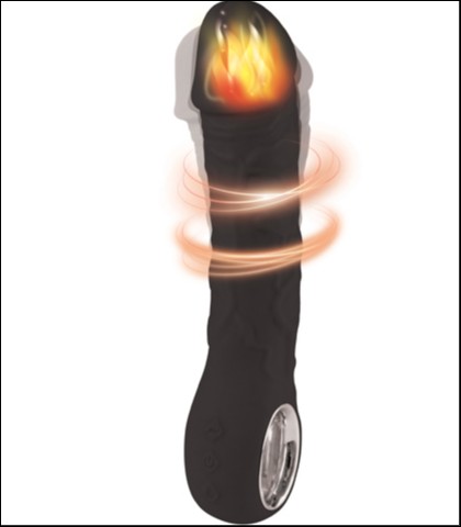 Silikonski vibrator prometheus black