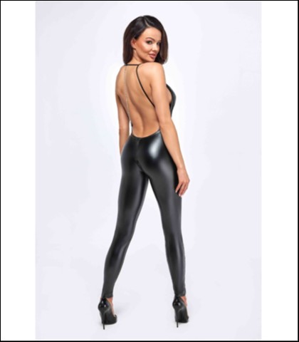 Seksi kombinezon sa cirkonima - noir