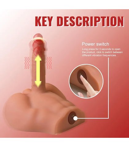 Peel torzo sa dildom koji se pomera