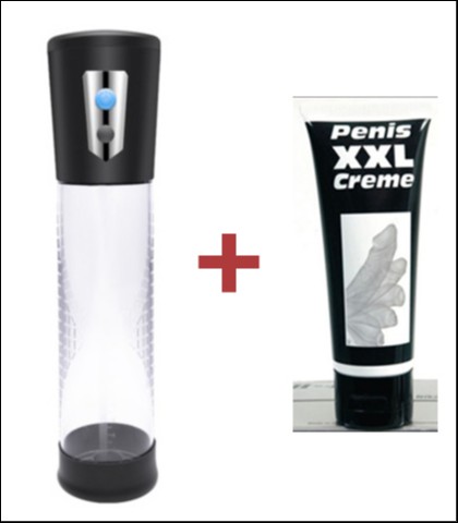 AUTOMATSKA PUMPA ZA PENIS NA BATERIJE + XXL KREMA 80ML