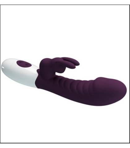 Silikonski ljubicasti vibrator - naughty bunny