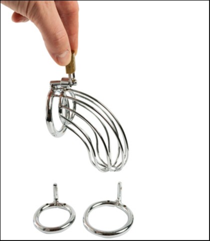 Kavez za penis od nerđajućeg čelika 2 fantasy fetish