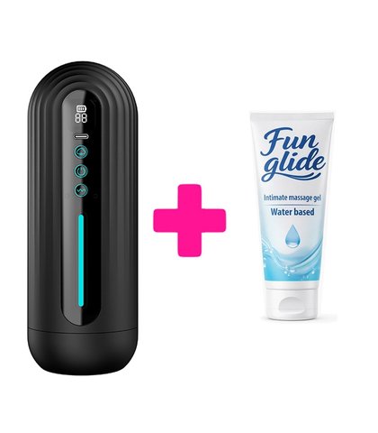 MASTURBATOR SA USISAVANJEM PODALIRIUS + FUN GLIDE VAGINAL 100ML