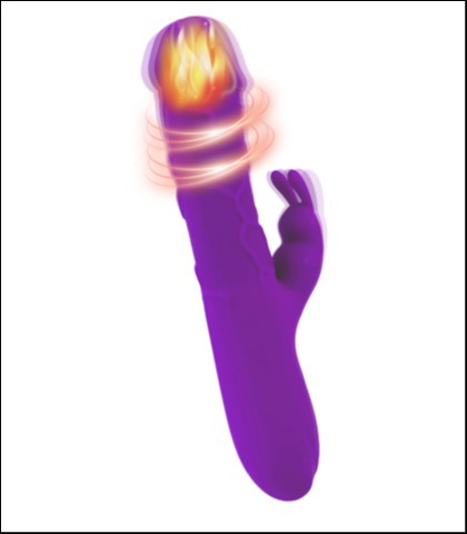 Vibrator sa zagrevanjem helios purple