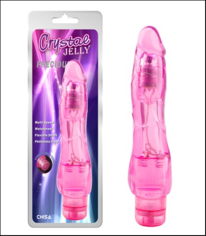 Roze vibrator - 20cm - precious pink