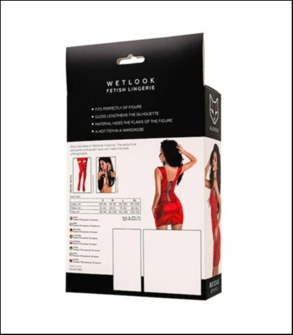 Glossy crvena haljina bessie