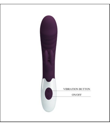 Silikonski ljubicasti vibrator - naughty bunny