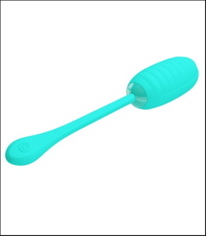 Mekano silikonsko vibro jaje - tirkizna boja