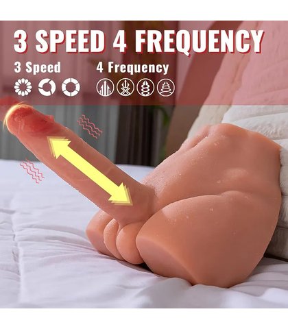 Peel torzo sa dildom koji se pomera